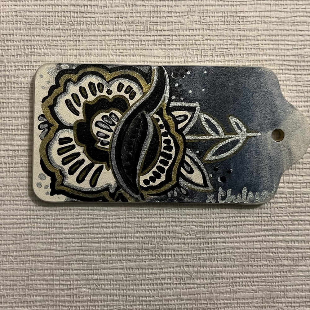Rare Coach Hangtag hand painted by Chelsea Champlain
